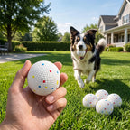 PawHut 6 Pack Dog Balls Toys Fits Aggressive Chewers, Indestructible Teething and Water ETPU Balls for Throw and Fetch