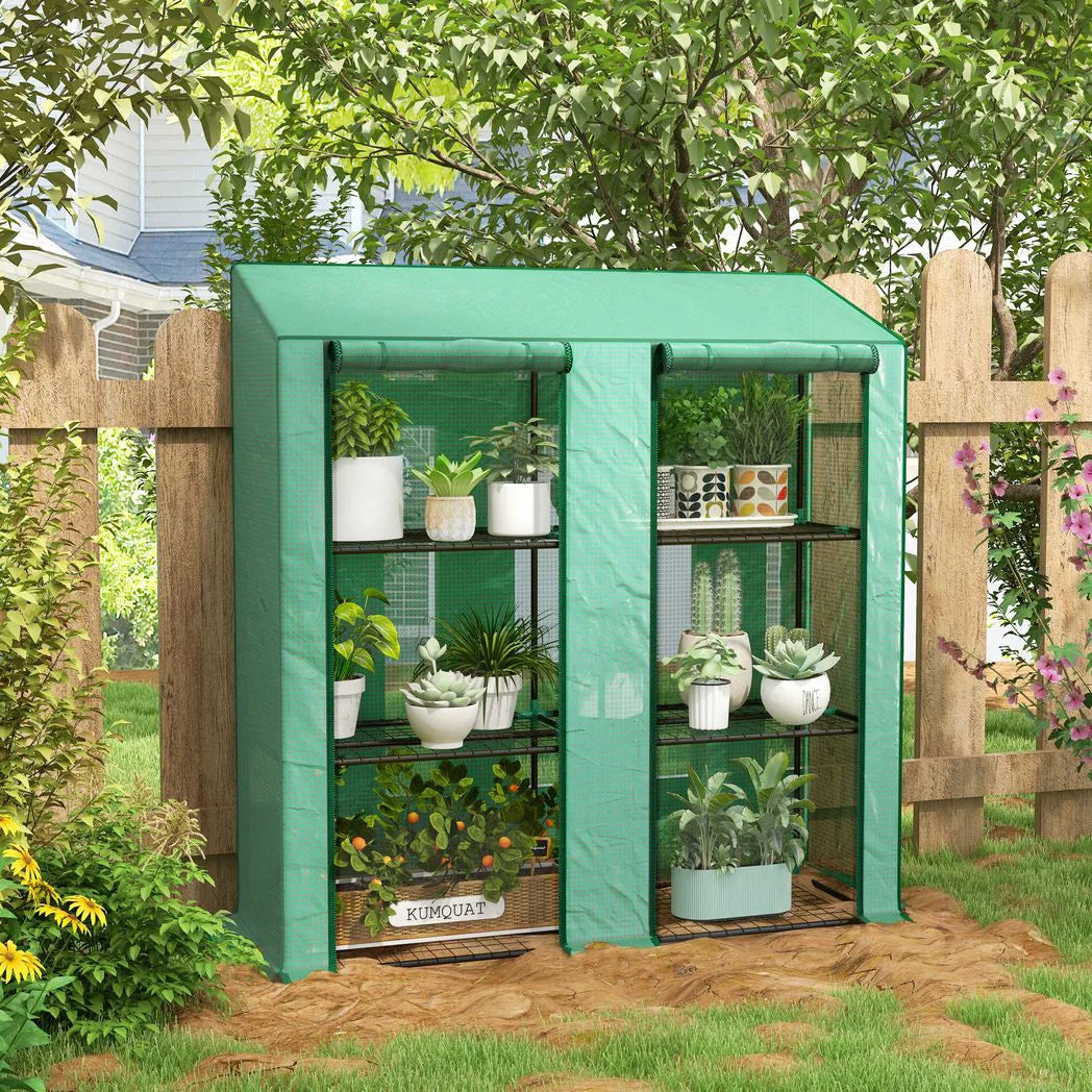 Outsunny 46 x 143cm Six-Shelf Greenhouse