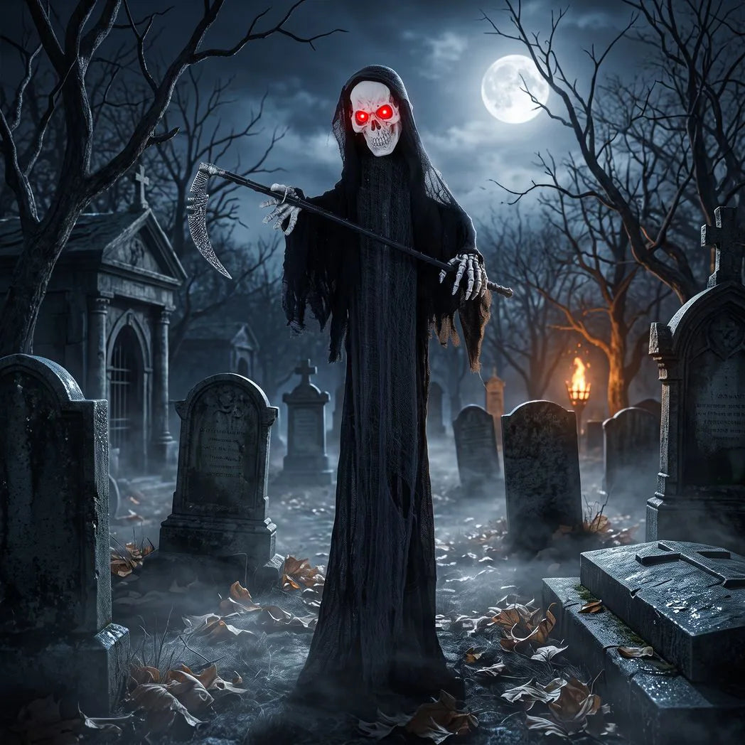 Animated Halloween Grim Reaper — 183cm