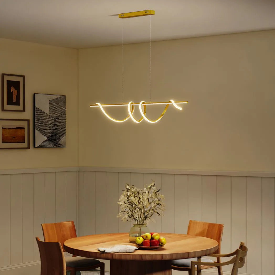 Pendant Light with 3 Colour Temperatures - Gold Tone