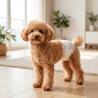 PawHut Dog Diapers Super Absorbent Leak-Proof Dog Nappies for Male Dogs Size S 30-48 cm Waist