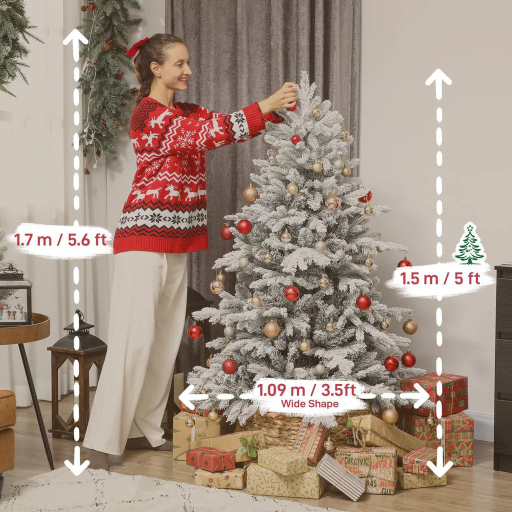 5ft Snow Flocked Artificial Christmas Tree