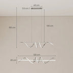 Pendant Light with 3 Colour Temperatures - Silver Tone