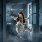 Animated Halloween Girl on Swing — 80cm
