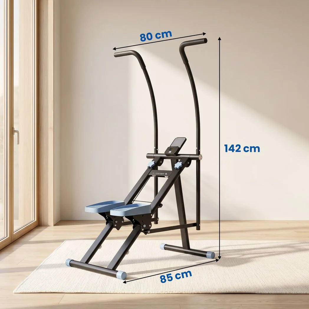SPORTNOW Stair Stepper for Home Gym Exercise, Vertical Climber Machine with LCD Monitor & Adjustable Pedals for Workout