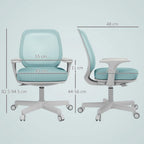 Vinsetto 44-56cm Mesh Back Office Chair - Light Green