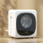 4kg Vented Tumble Dryer with 5 Drying Mode, 800W Compact Freestanding Front Tumble Dryer White