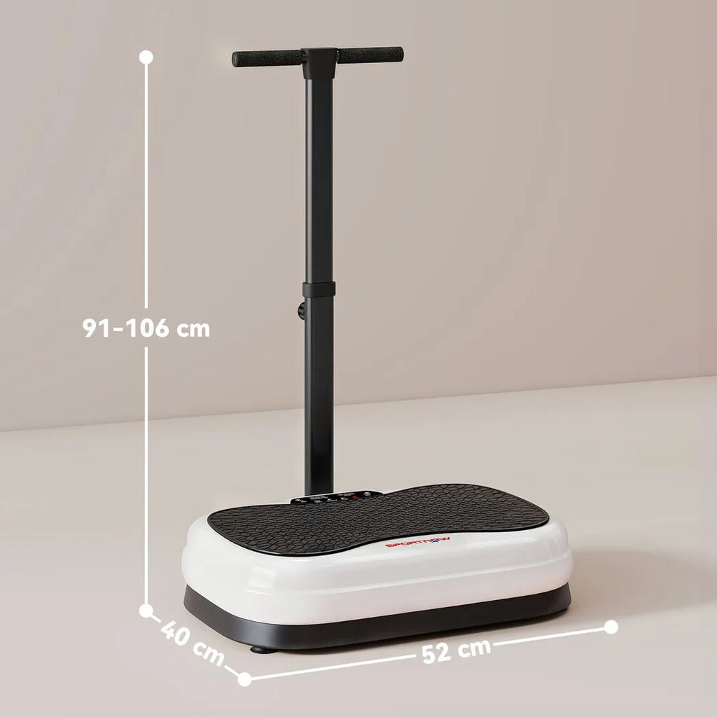 SPORTNOW Vibration Plate, with Adjustable/Removable Handle, Preset Modes, 50 Speeds