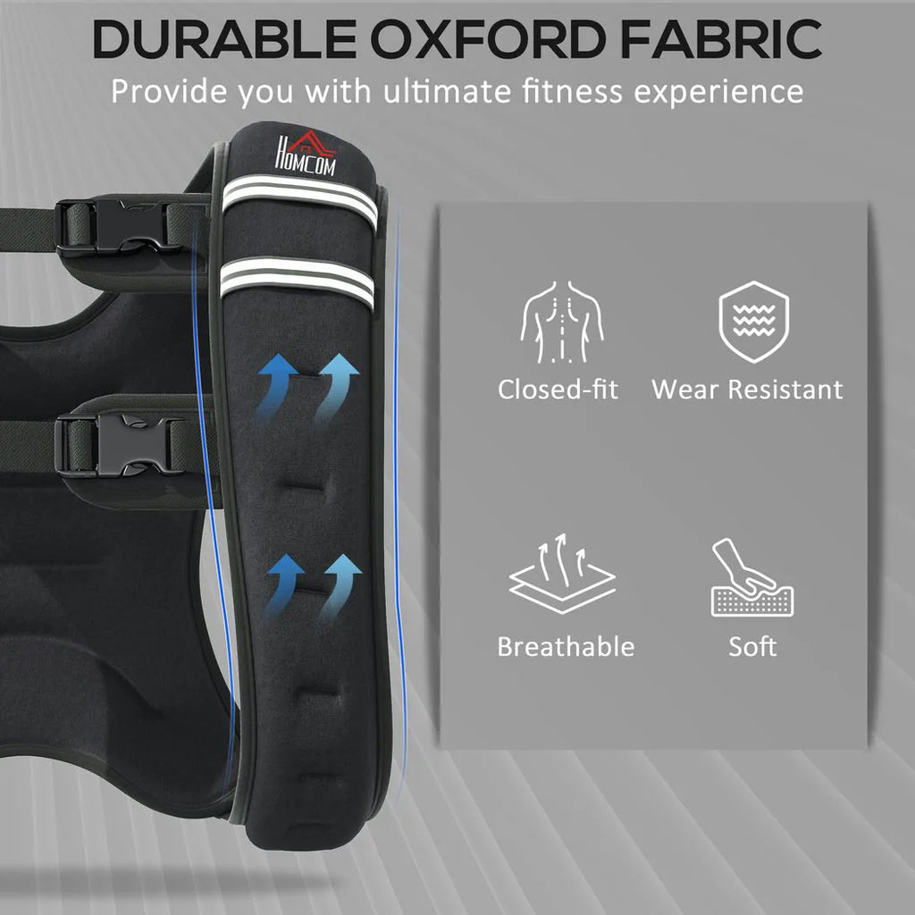 8KG Weighted Vest, Running Weight Vest with Adjustable Strap, Convenient Pocket and Reflective Strips for Men and Women