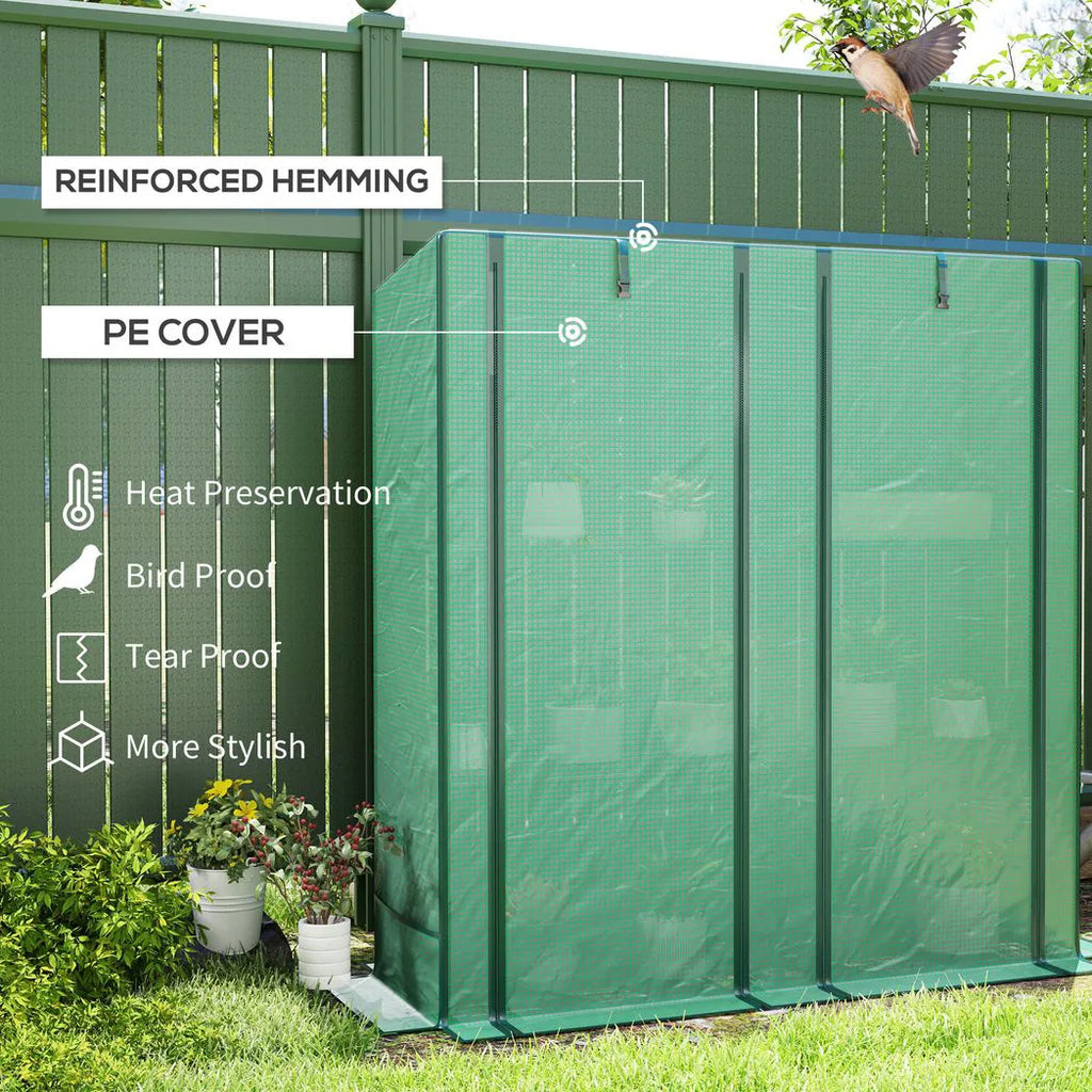 Outsunny Three-Tier Mini Greenhouse - Green