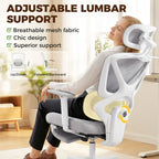 Ergonomic and Adjustable Office Chair - Grey