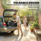 Outsunny Folding Garden Chairs Set of 4, Foldable Garden Dining Chairs with High Back, Armrests, Texteline Seat, Black