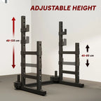 SPORTNOW Adjustable Squat Rack with Plate Holders, 300 kg Load