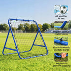 Adjustable Rebounder Net Kickback Target Goal for Teens Adults Training, Blue