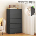 Chest of Drawers, 5-Drawer Storage Cabinets, Modern Dresser, Storage Drawer Unit for Bedroom