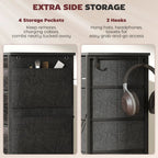 Chest of Ten Fabric Drawers - Black