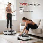 SPORTNOW Vibration Plate, with Adjustable/Removable Handle, Preset Modes, 50 Speeds