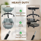 Executive Office Chair, Leathaire Big and Tall Office Chair 180 kg with Wide Seat, Reclining, Lumbar Support, Blue