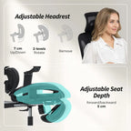 Ergonomic Office Chair, High Back Mesh Desk Chair, Black