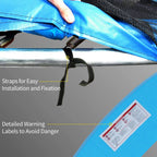 12ft Trampoline Accessories Safety Pad F366cm Replacement Surround Padding Thick Foam Pads Light Blue