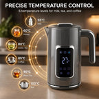 Electric Kettle, 1.7L Fast Boil 3000W Water Kettle with LED Display, Adjustable Temperature, Keep Warm Function, Grey