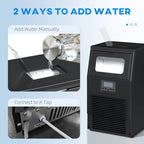 Commercial Ice Maker with 4kg Ice Storage - Black
