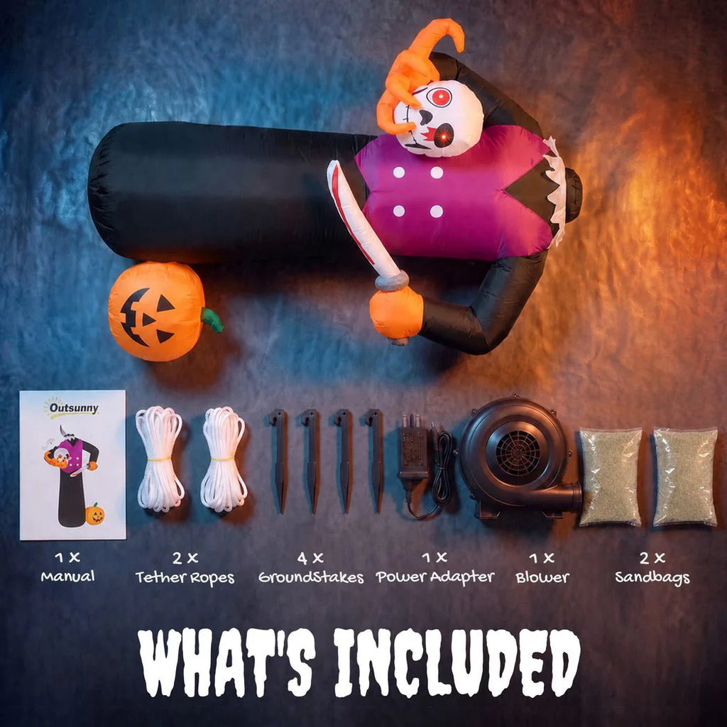 LED Inflatable Headless Halloween Skeleton — 6ft