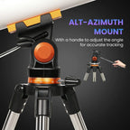 Outsunny Astronomy Telescope for Adults and Beginners with 80 mm Aperture, Carry Bag, White