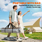 Outsunny 3 Man Instant Pop Up Tent with Rainfly, Portable Camping Shelter with Sewn-in Groundsheet, Carry Bag, Brown