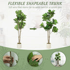 180cm Artificial Fiddle Leaf Fig Tree - Green