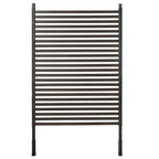 Outsunny Garden Fence with 2 Standing Ways for Hard & Soft Ground, Decorative Outdoor Divider, Animal Barrier Fence, Brown