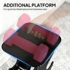 SPORTNOW Hex Dumbbells Set with Dumbbell Rack, Non Slip Hand Weights for Home Gym Strength Training, 2 x 1kg, 2 x 3kg, 2 x 5kg