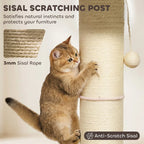 PawHut Cat Tree, Flower Cat Scratching Post with Thick Sisal Post, Dangling & Spring Balls, Bed, Kitty Activity Centre