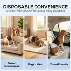 PawHut Dog Diapers Super Absorbent Leak-Proof Dog Nappies for Male Dogs Size L 62-80 cm Waist
