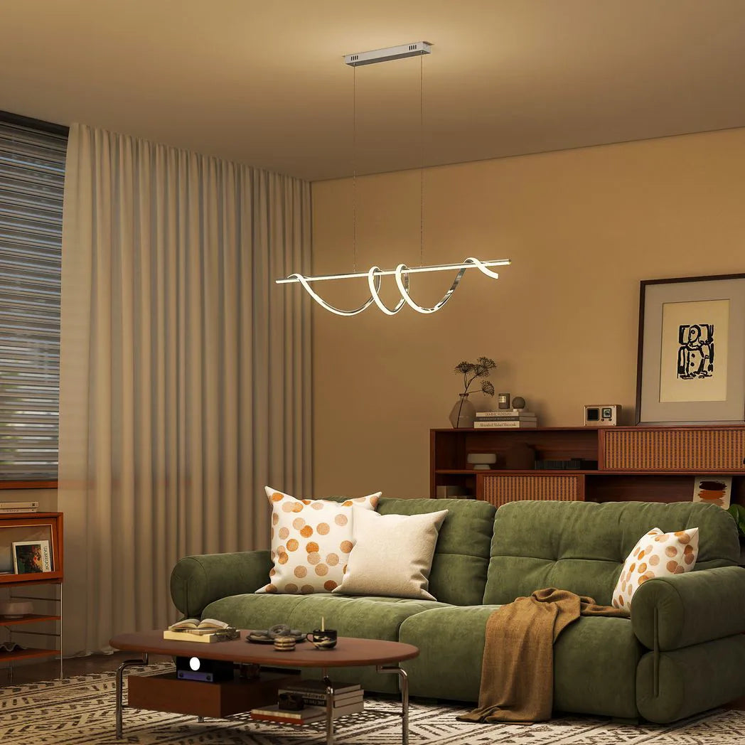 Pendant Light with 3 Colour Temperatures - Silver Tone
