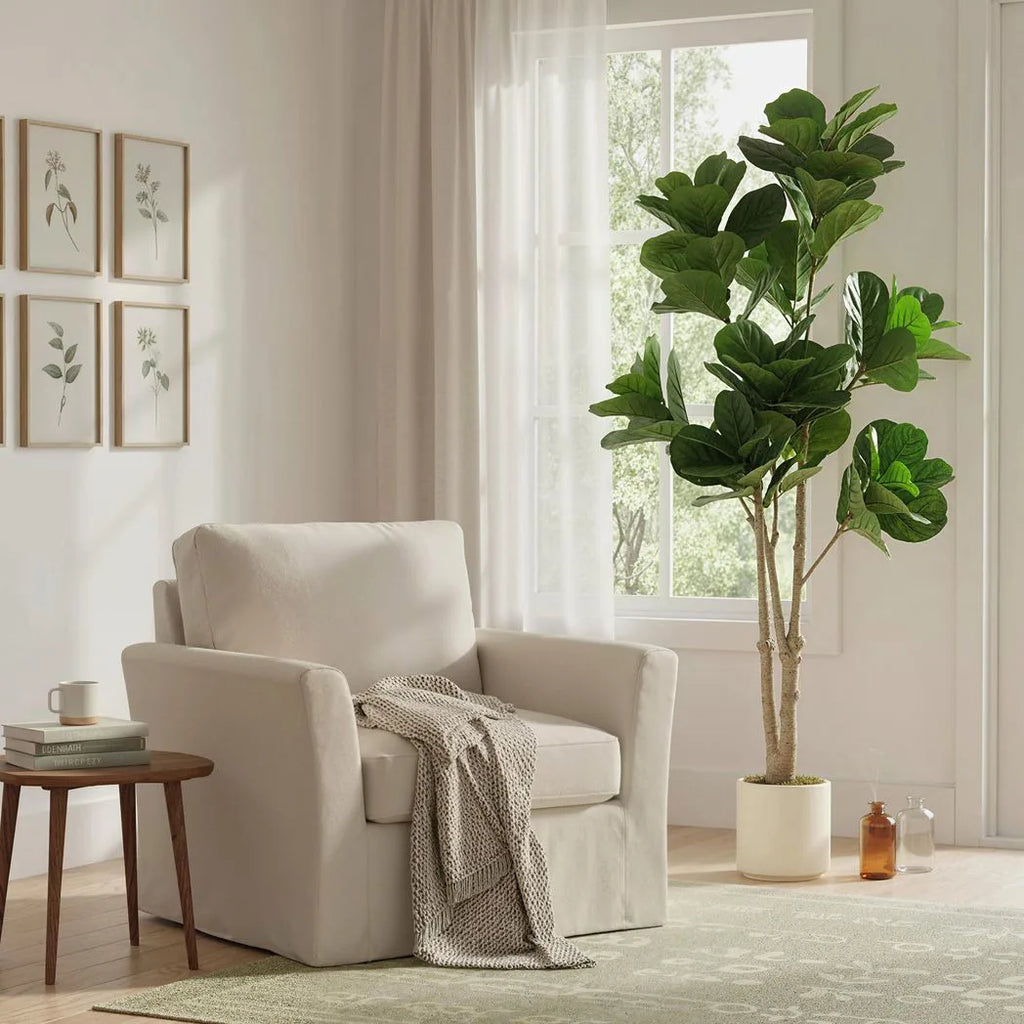 180cm Artificial Fiddle Leaf Fig Tree - Green