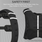 8KG Weighted Vest, Running Weight Vest with Adjustable Strap, Convenient Pocket and Reflective Strips for Men and Women