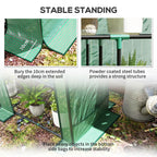 Outsunny Three-Tier Mini Greenhouse - Green