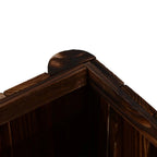 Outsunny Wooden Raised Garden Bed, 120 x 50 x 45cm Elevated Planter Box, Outdoor Flower Bed with Drainage Gaps, Easy Assembly
