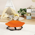 AIYAPLAY Planet-Shaped-kids Swivel Chair, Sensory Spinning Chair for Balance, Coordination Training, Orange