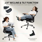 Ergonomic Office Chair, High Back Mesh Desk Chair, Black