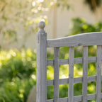 Outsunny Garden Planters with Trellis for Climbing Vines, Wood Raised Beds for Garden, Flower Pot, Indoor Outdoor, Grey