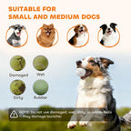 PawHut Automatic Dog Ball Launcher with 5 ETPU Balls 2.3", 3 Distance Settings 20/33/46ft, Green