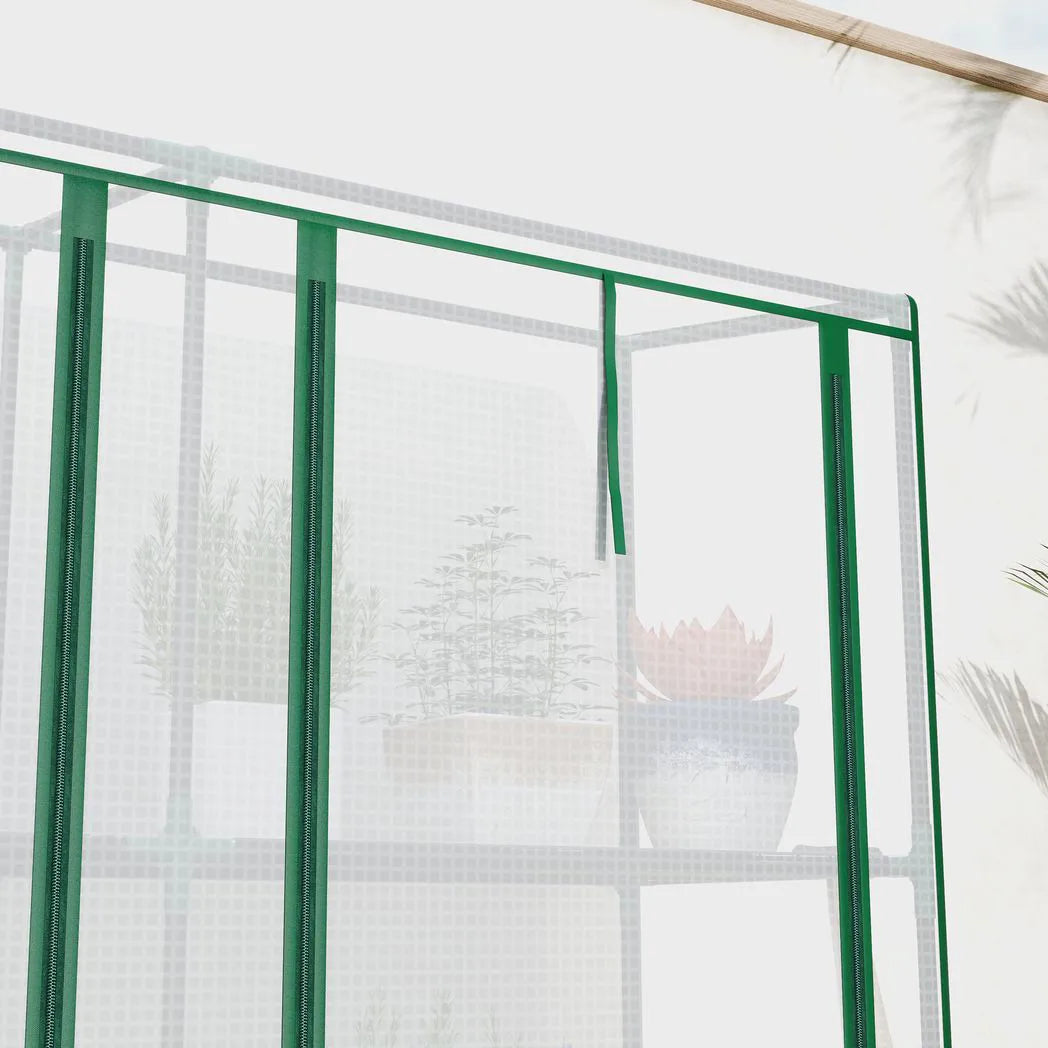 Outsunny 46 x 215cm Nine-Shelf Greenhouse