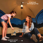 Outsunny 3 Man Instant Pop Up Tent with Rainfly, Portable Camping Shelter with Sewn-in Groundsheet, Carry Bag, Brown
