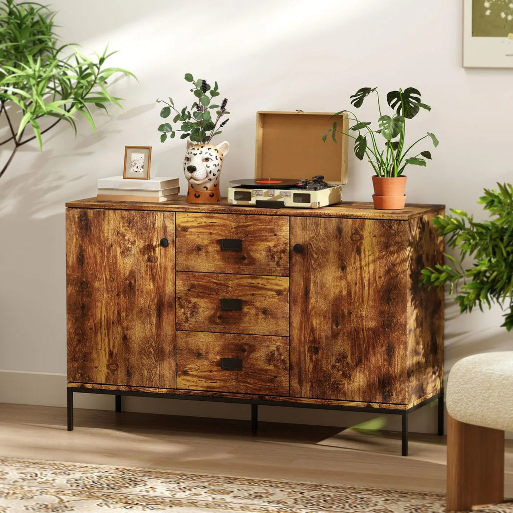Modern Rustic Brown Sideboard