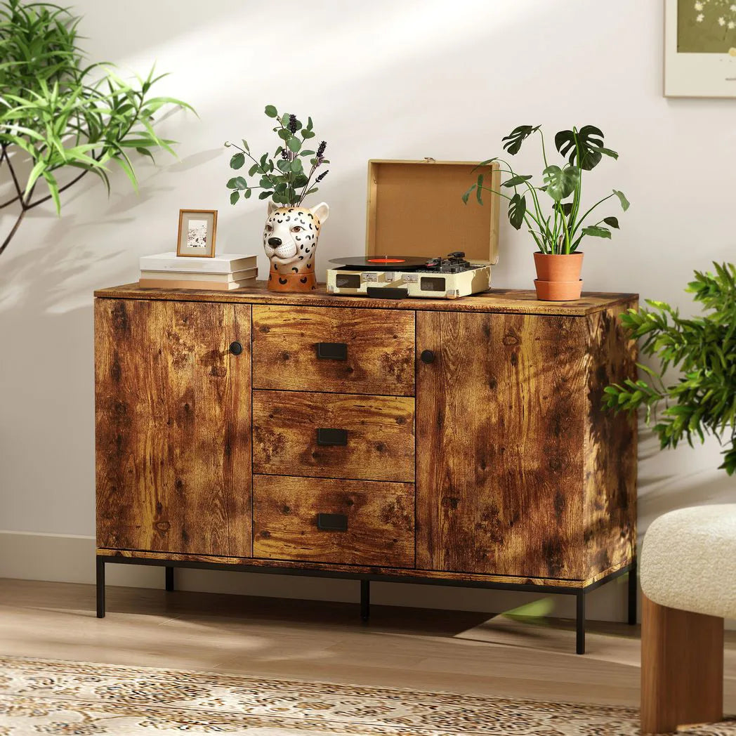 Modern Rustic Brown Sideboard