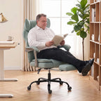 Executive Office Chair, Leathaire Big and Tall Office Chair 180 kg with Wide Seat, Reclining, Lumbar Support, Blue