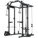 SPORTNOW Cable Crossover Machine, with Lat-Pull Down System