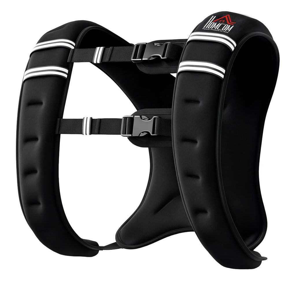 8KG Weighted Vest, Running Weight Vest with Adjustable Strap, Convenient Pocket and Reflective Strips for Men and Women